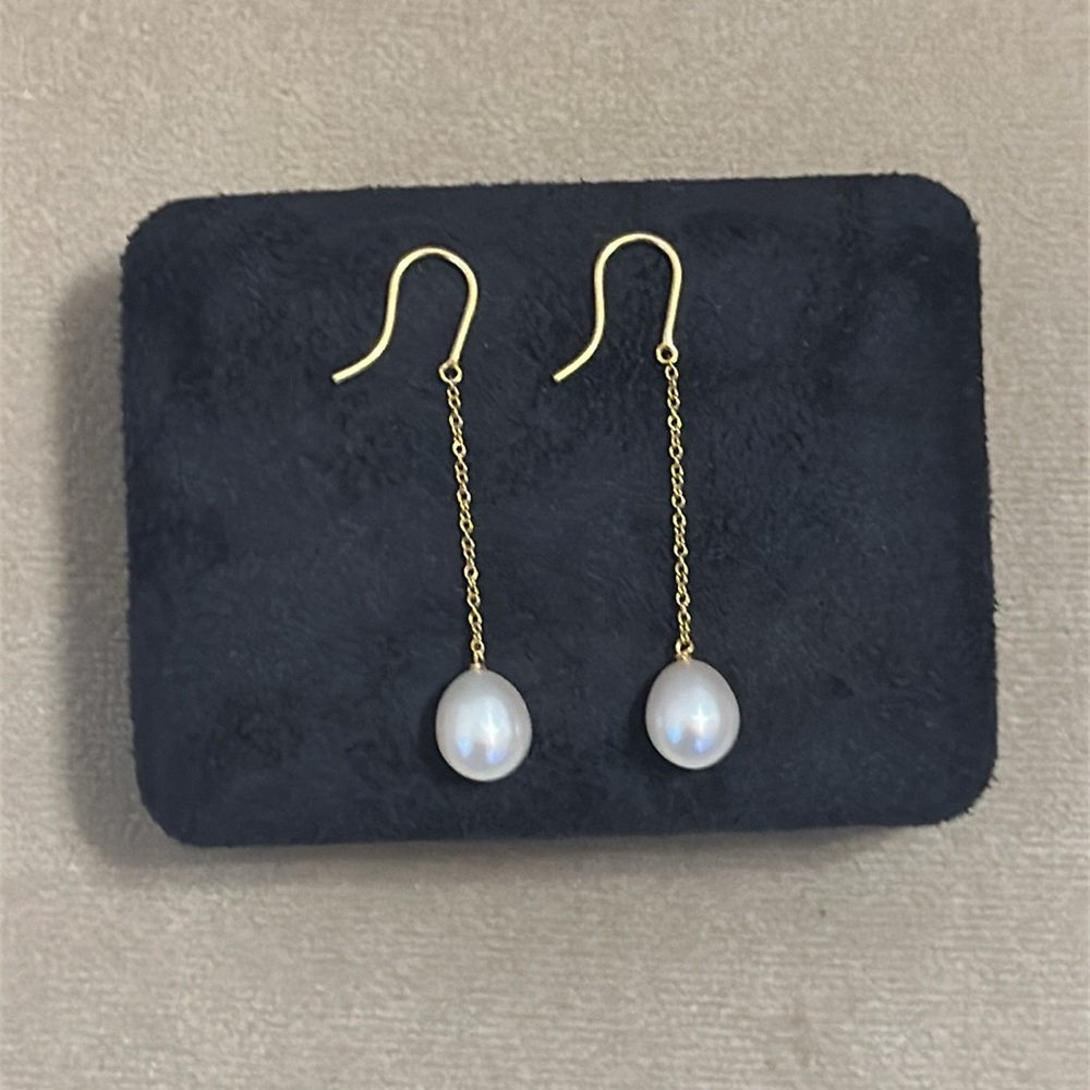 Tiffany & Co. 18k Gold Elsa Peretti Pearl By The Yard Earrings